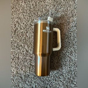 Gold 40oz Stanley tumbler
